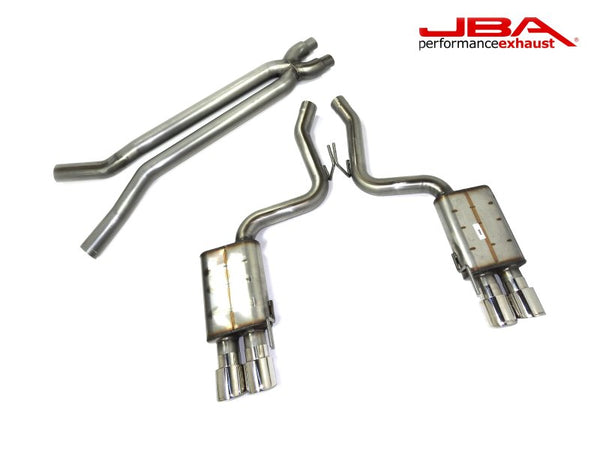 JBA 18-20 Ford Mustang GT 5.0L 409SS Quad Rear Cat-Back Exhaust