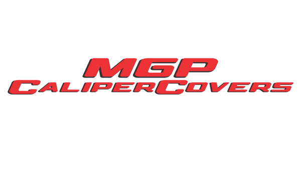 MGP 4 Caliper Covers Engraved Front & Rear With stripes/Charger Red finish silver ch