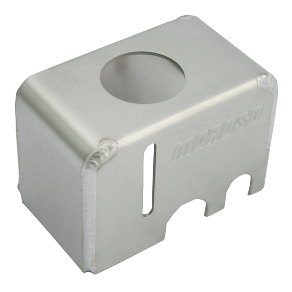 Moroso Mid 08-Up Ford Mustang Brake Reservoir Cover - Fabricated Aluminum