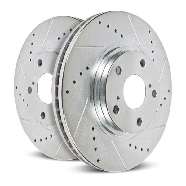 Power Stop 06-08 Dodge Ram 1500 Front Evolution Drilled & Slotted Rotors - Pair