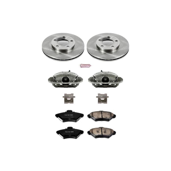 Power Stop 94-98 Ford Mustang Autospecialty Kit w/ Calipers - Front