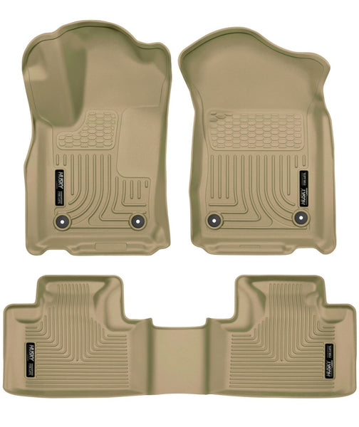Husky Liners 16 Dodge Durango/Jeep Grand Cherokee Weatherbeater Tan Front & 2nd Seat Floor Liners