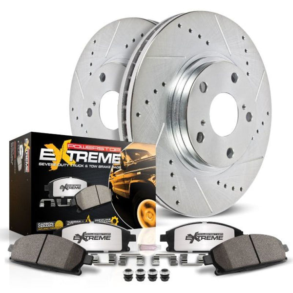 Power Stop 2004 Dodge Ram 1500 Front Z36 Truck & Tow Brake Kit