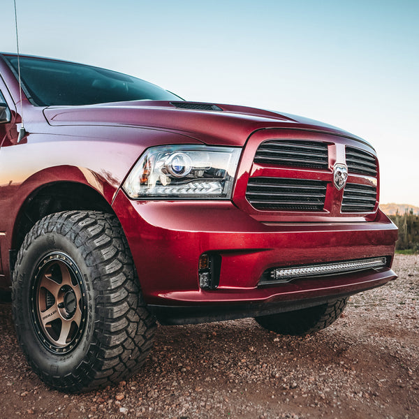 Rigid Industries 13-18 Dodge Ram 1500 Bumper Mount 30in E / Radiance+ / SR-Series