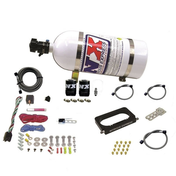 Nitrous Express 96-04 Ford Mustang Cobra/Mach 1 4 Valve Nitrous Kit (50-300HP) w/10lb Bottle
