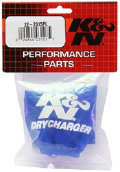 K&N Blue Drycharger 4.5in x 7in Oval Tapered