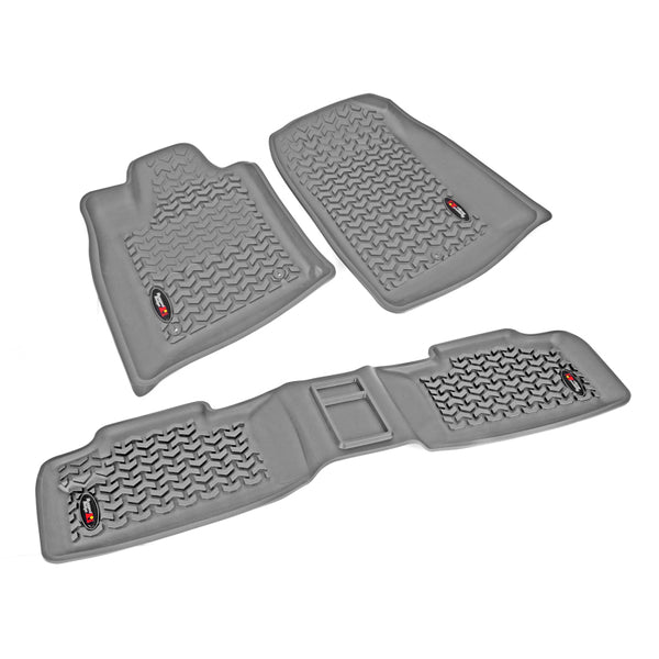 Rugged Ridge Floor Liner Front/Rear Gray 2011-2017 Dodge / Jeep Durango / Grand Cherokee WK2