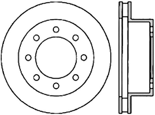 StopTech 00-02 Dodge Ram SportStop Cryo Slotted & Drilled Front Left Rotor