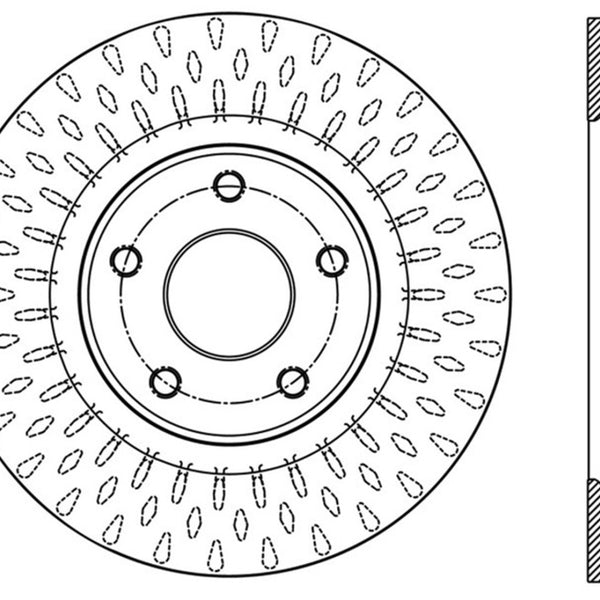 StopTech 12-18 Dodge Journey / Grand Caravan Front Left Sport Slotted Rotor