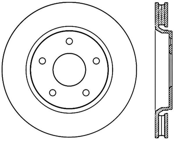 StopTech Cryo Slotted Sport Brake Rotor 2012 Dodge Journy/Grand Caravan