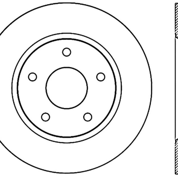 StopTech Cryo Slotted Sport Brake Rotor 2012 Dodge Journy/Grand Caravan