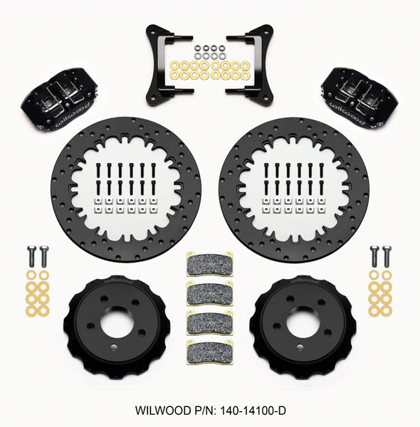 Wilwood Dynapro Radial Front Drag Kit 12.90in Drilled 2015-Up Mustang