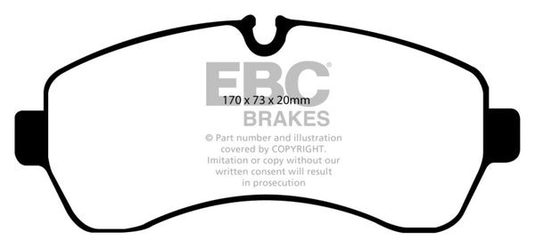 EBC 07+ Dodge Sprinter 3500 Greenstuff Front Brake Pads