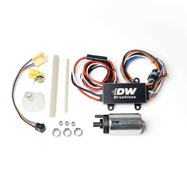 DeatschWerks DW440 440lph Brushless Fuel Pump w/ PWM Controller & Install Kit 11-14 Ford Mustang GT