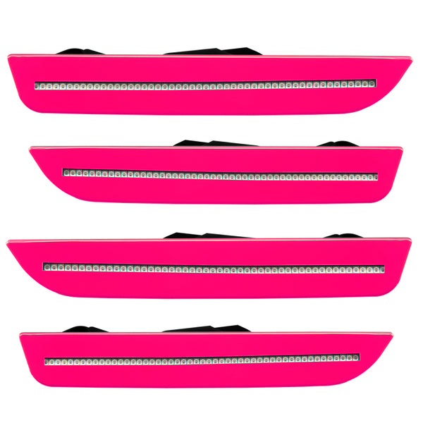 Oracle 10-14 Ford Mustang Concept Sidemarker Set - Clear - Performance Pink Metallic (P7)