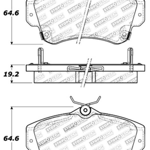 StopTech Street Touring 03-05 Dodge SRT-4 Front Brake Pads