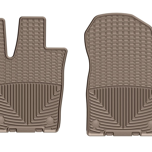 WeatherTech 2016+ Jeep Grand Cherokee / Dodge Durango Front Rubber Mats - Tan