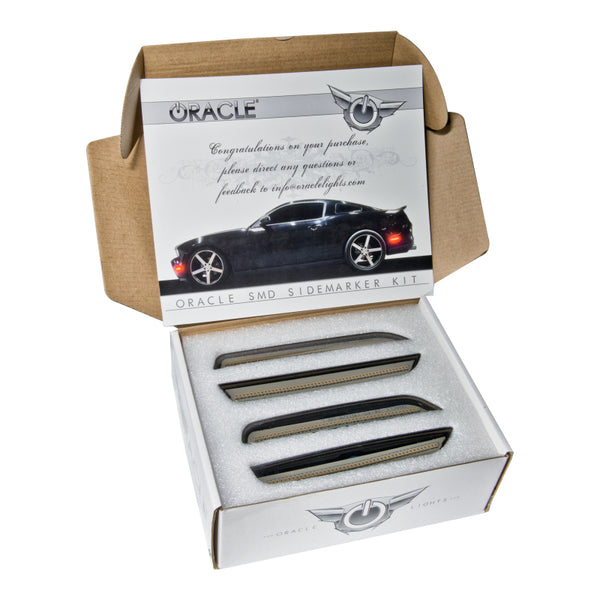 Oracle 10-14 Ford Mustang Concept Sidemarker Set - Clear - Deep Impact Blue Metallic (J4)