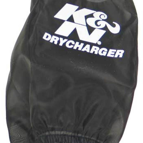 K&N DrychargerAir Filter Wrap - Black - Round Straight - 3.25in ID x 7.063in H