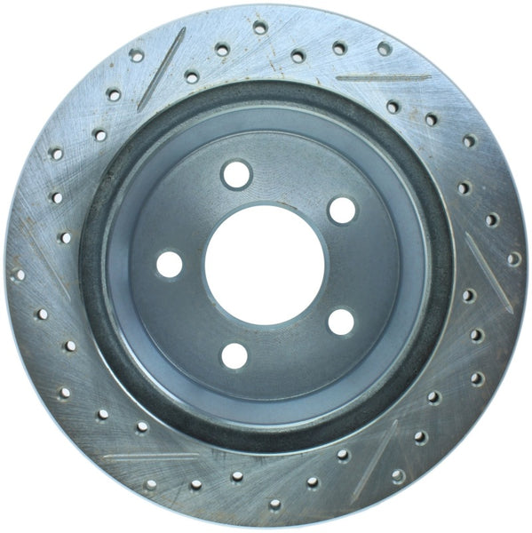 StopTech Select Sport 94-04 Ford Mustang Slotted and Drilled Left Rear Rotor