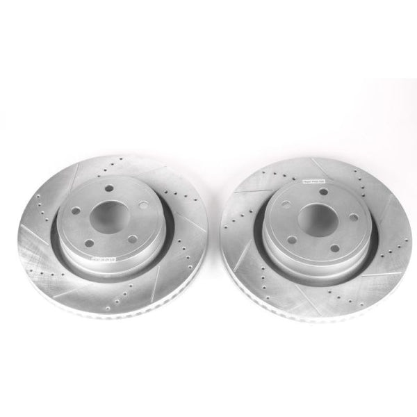 Power Stop 04-06 Dodge Ram 1500 Front Evolution Drilled & Slotted Rotors - Pair