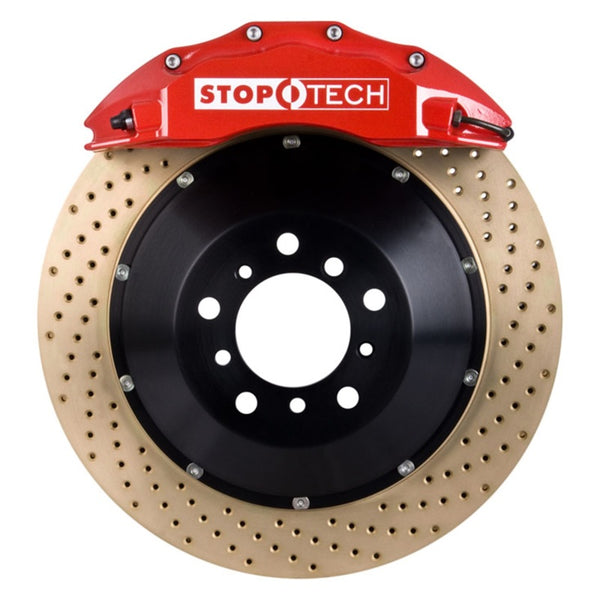 StopTech 96-00 Dodge Viper BBK Front Red ST-60 Calipers 355x32 Zinc Drilled Rotors