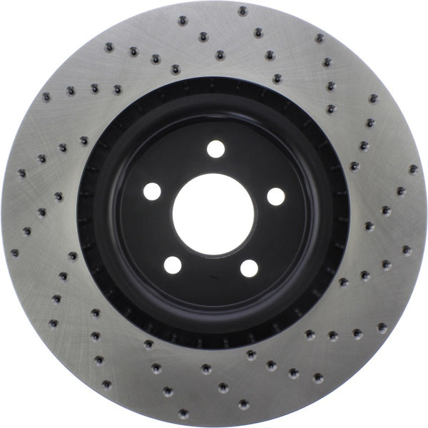 StopTech 07-13 Mustang Shelby / 10-13 GT / 12-13 Boss 302 Fr Right Drilled CRYO-STOP Brake Rotor