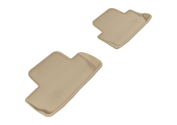 3D MAXpider 2005-2014 Ford Mustang Kagu 2nd Row Floormats - Tan