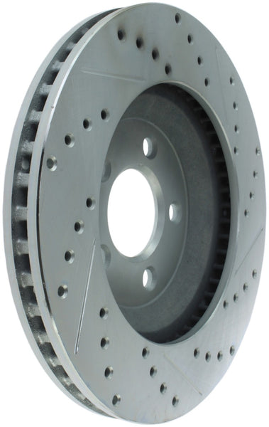 StopTech Select Sport 05-10 Ford Mustang GT Slotted and Drilled Front Right Rotor