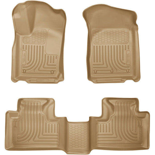 Husky Liners 11-13 Dodge Durango / 11-13 Jeep Grand Cherokee WeatherBeater Combo Tan Floor Liners