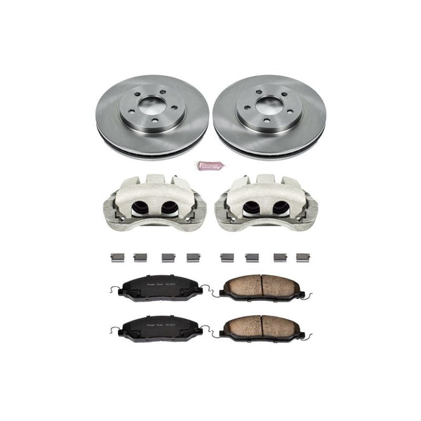 Power Stop 05-10 Ford Mustang Autospecialty Kit w/ Calipers - Front