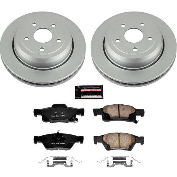 Power Stop 11-19 Dodge Durango Rear Z17 Evolution Geomet Coated Brake Kit