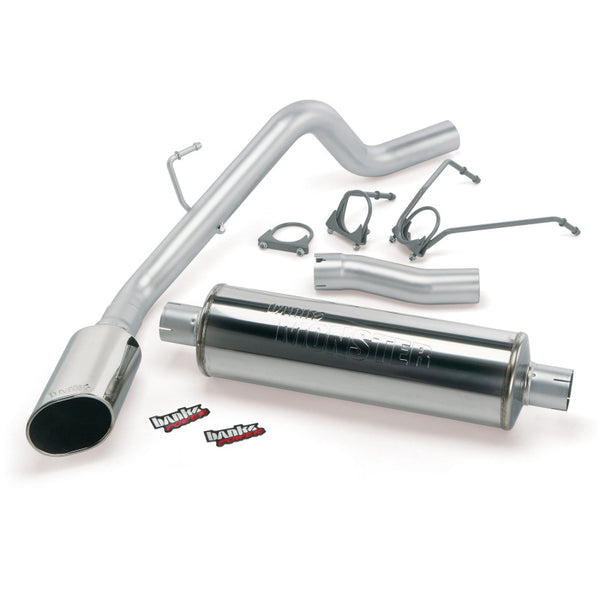 Banks Power 02-03 Dodge 4.7L 1500-CCSB Monster Exhaust System - SS Single Exhaust w/ Chrome Tip