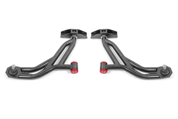 BMR 10-14 Ford Mustang Adj. Lower A-Arms Delrin/Rod End w/ 19mm STD. Ball Joint - Black Hammertone