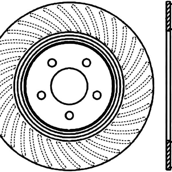 Stoptech 94-04 Ford Mustang Cobra Front CRYO-STOP Rotor