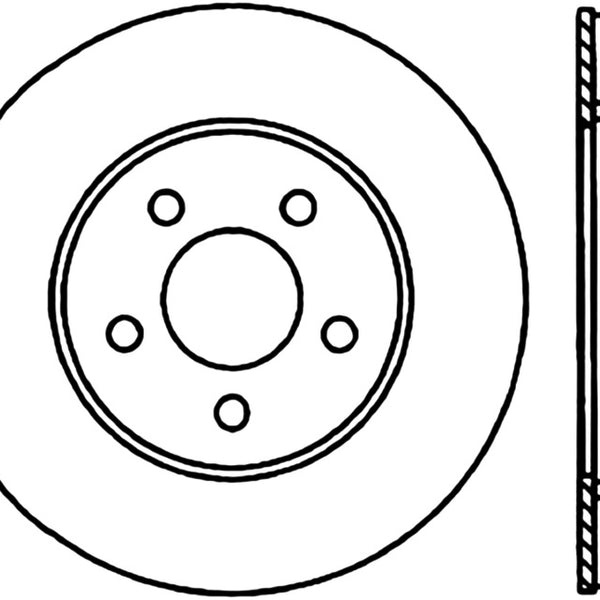 Stoptech 95-99 Dodge Neon / Plymouth Neon Premium Front Cryo Brake Rotor