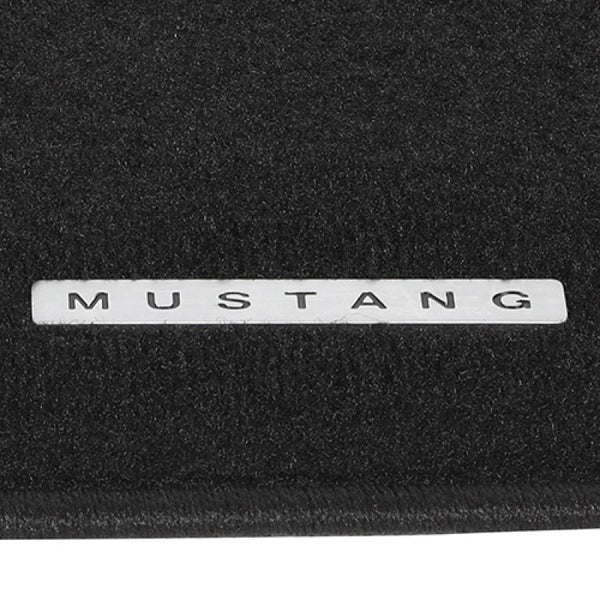 Ford Racing 06-09 Mustang Black Floor Mats w/Mustang Tag