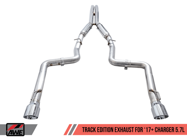 AWE Tuning 17+ Dodge Charger 5.7 Track Edition Exhaust - Chrome Silver Tips