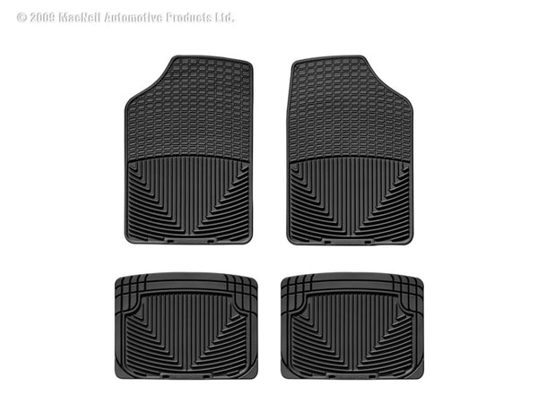 WeatherTech 66-92 Dodge Monaco Front and Rear Rubber Mats - Black