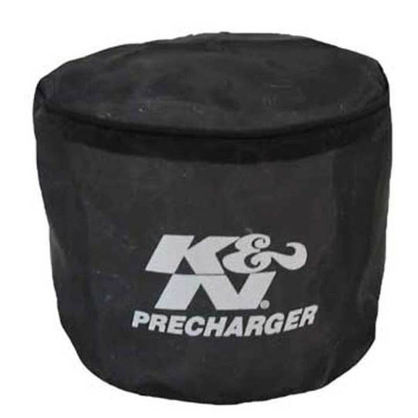 K&N Universal Precharger Round Straight Air Filter Wrap Black