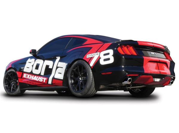 Borla 15-16 Ford Mustang GT / Convertible 5.0L AT/MT EC-Type CB SS Single Round Rolled Tips Exhaus