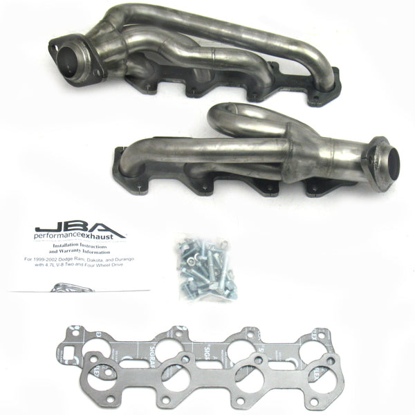 JBA 02-03 Dodge RAM 4.7L PowerTech 1-1/2in Primary Raw 409SS Cat4Ward Header