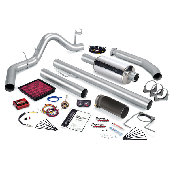 Banks Power 01 Dodge 5.9L 245Hp Ext Cab Stinger System - SS Single Exhaust w/ Chrome Tip